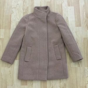 J. Crew Factory City Coat 0P in Heather Mushroom